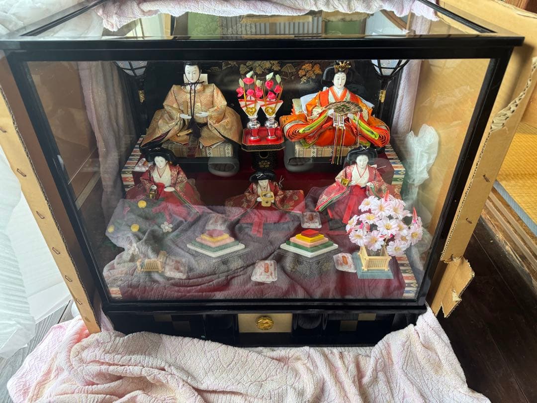 ひな祭り用雛人形セット目立った傷や汚れなし