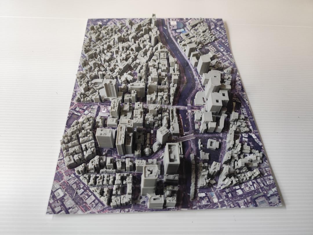 御茶ノ水駅周辺　３D都市データを活用した都市模型　(組み立てキット)
