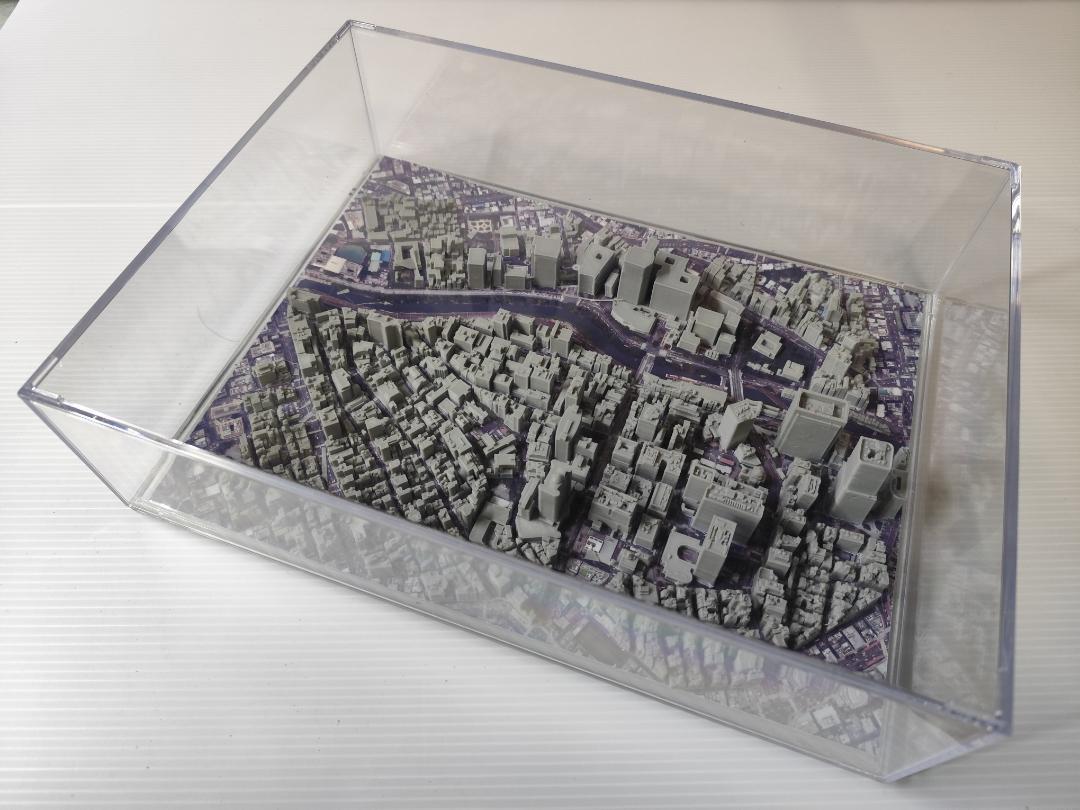 御茶ノ水駅周辺　３D都市データを活用した都市模型　(組み立てキット)