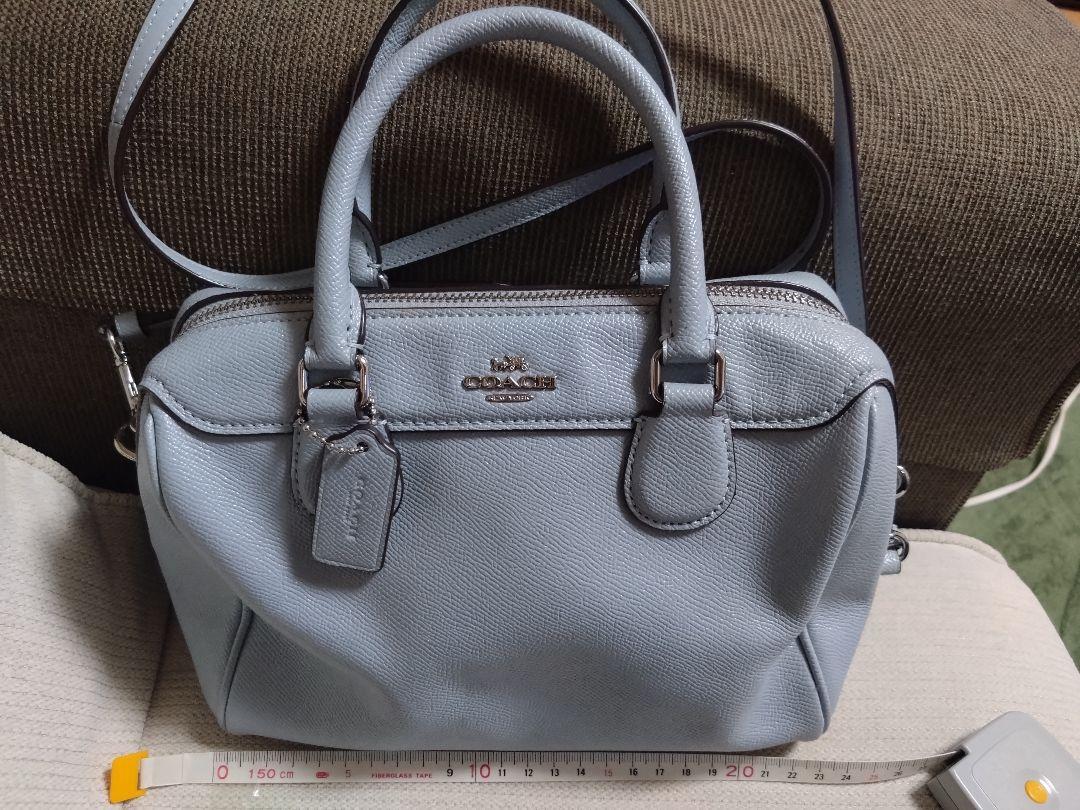 COACH コーチ　ライトブルー ショルダーバッグ