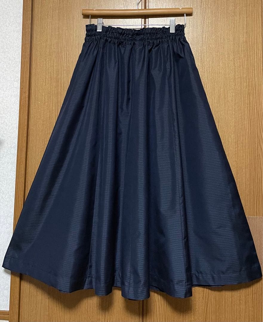 着物リメイク 藍色系 大島のトップスフレアースカート セットアップ