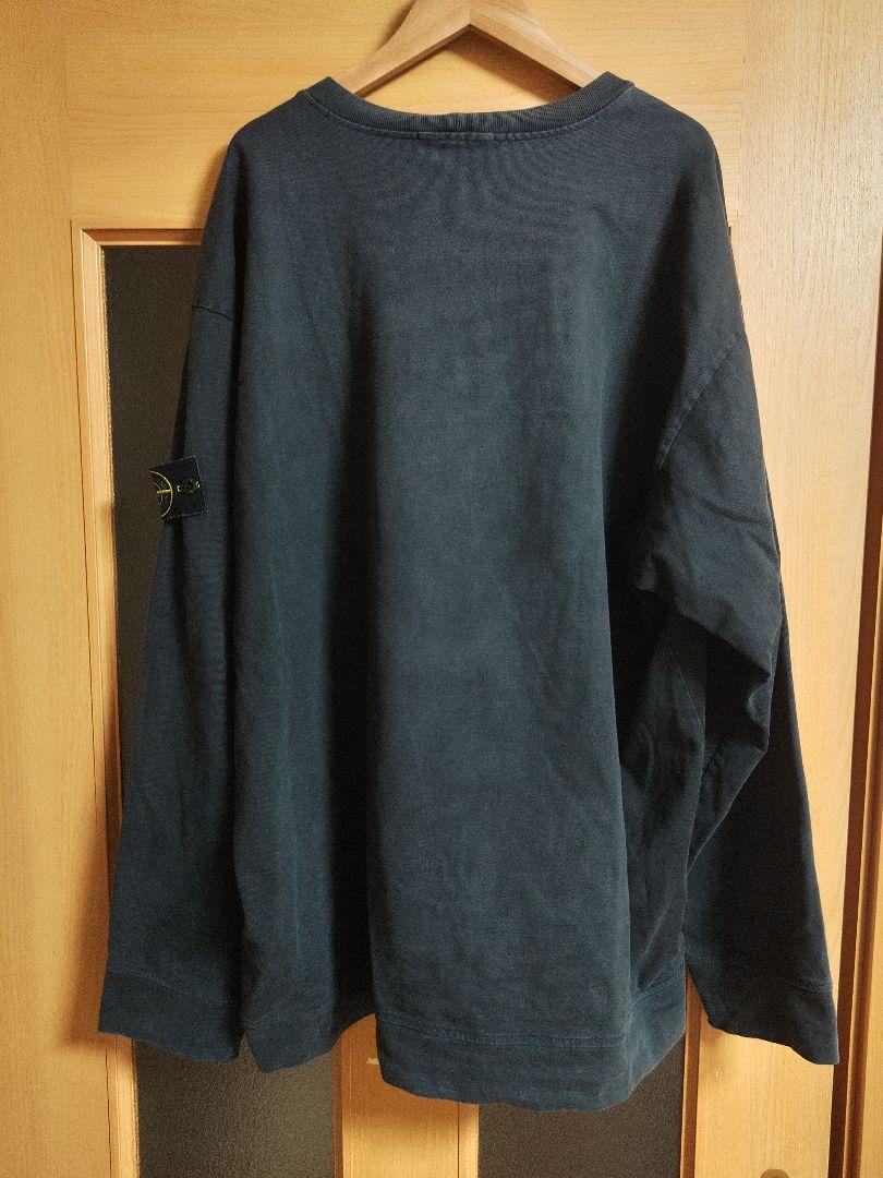 STONE ISLAND ブラック スウェットロンT