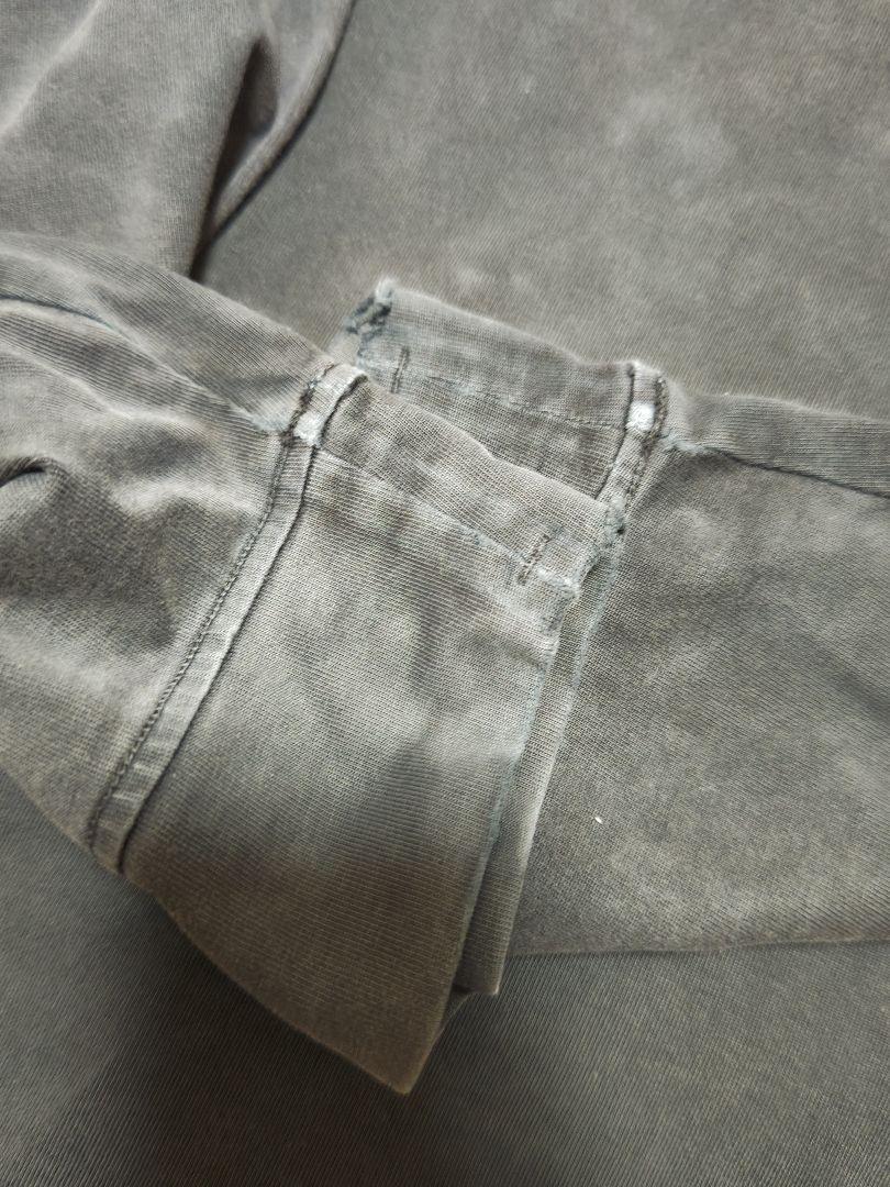 STONE ISLAND ブラック スウェットロンT