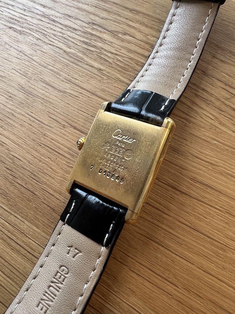 【難あり不動品】Cartier カルティエ　マストタンクLM 手巻き時計