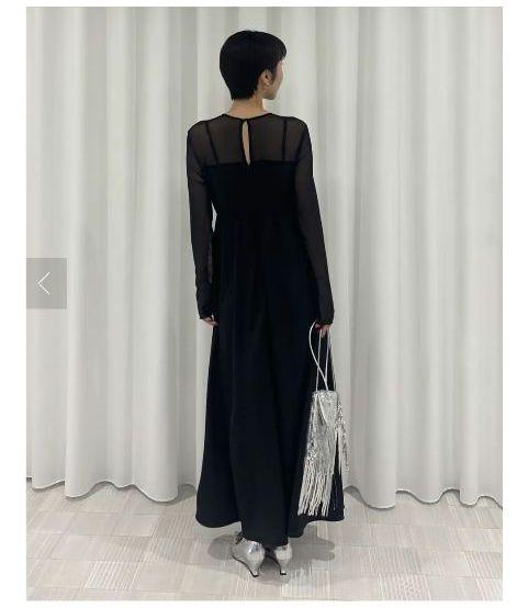 スーツ・フォーマル・ドレス UPPER EMBROIDERY FLARE DRESS