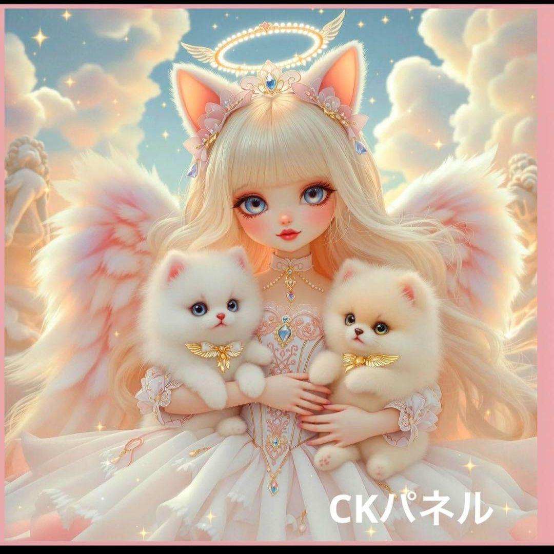 激レア女の子とポメラニアンパネル生地 ハンドメイド - メルカリ