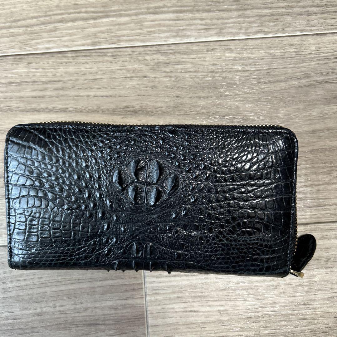 ワニ革財布