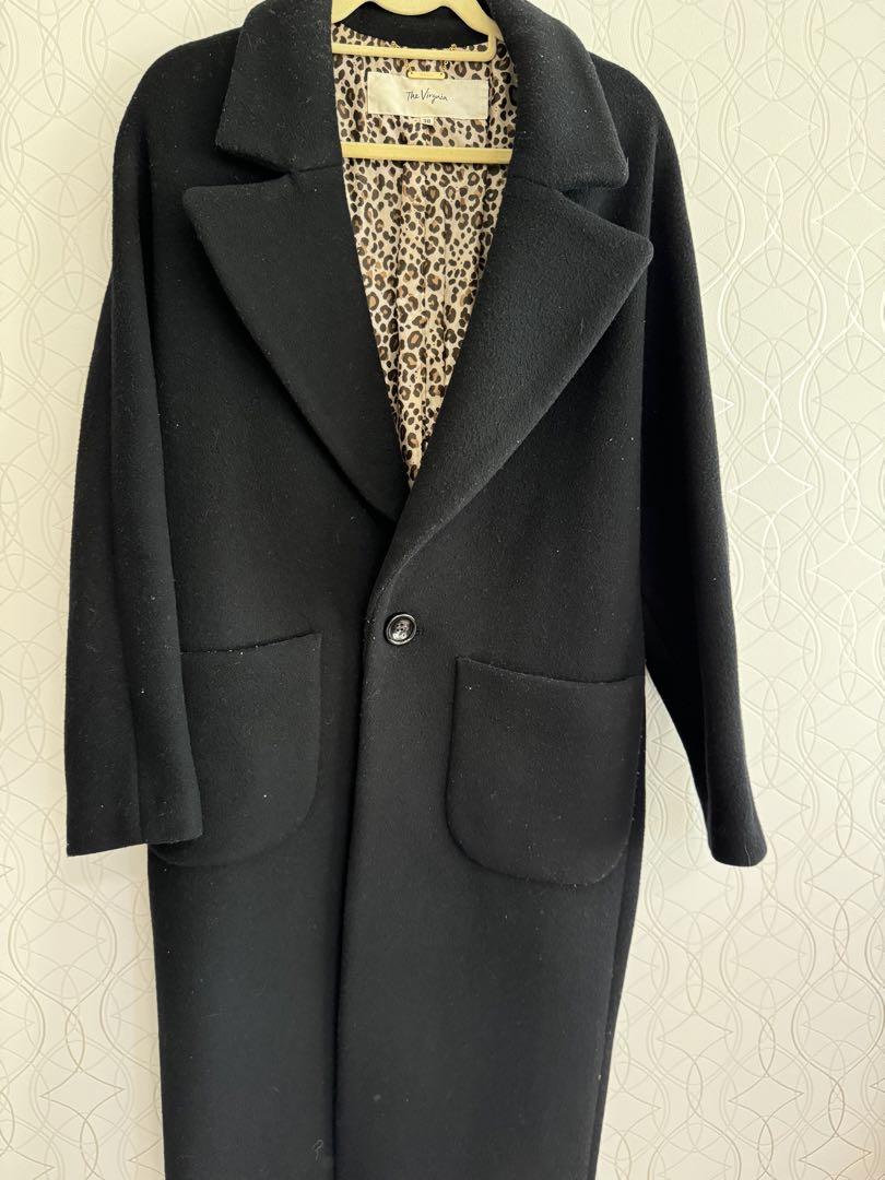 Wild Party チェスターコート レオパード柄 裏地 グレー L 新品