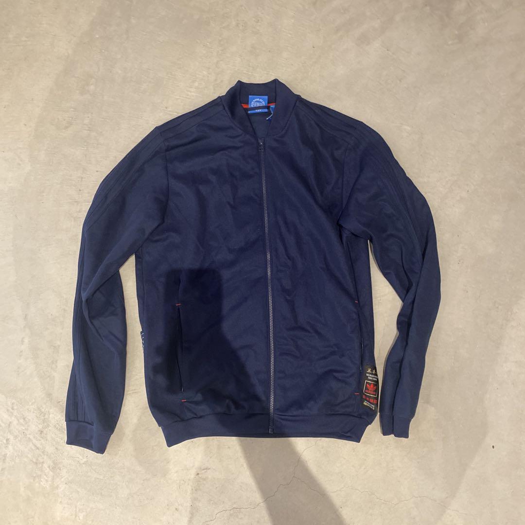 adidas スリーストライプス ジャケット XL ネイビー