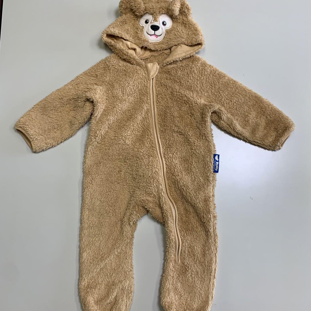 公式 ダッフィー ディズニー 着ぐるみ カバーオール 90