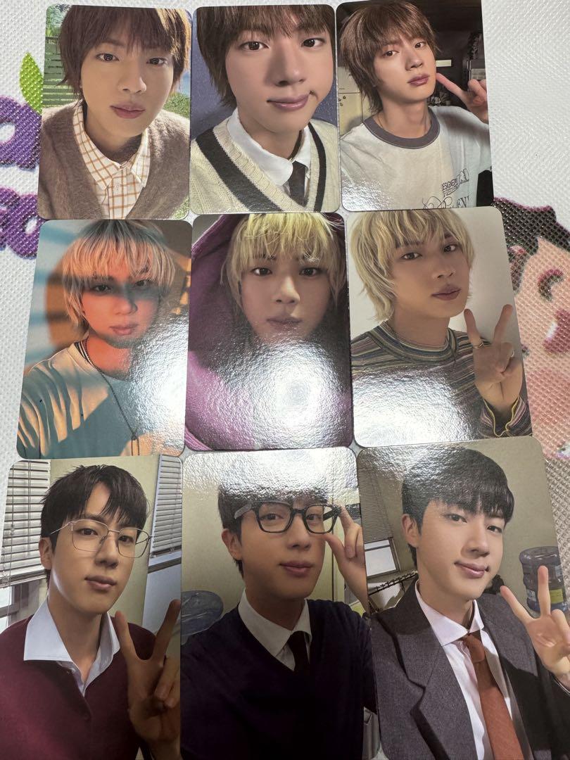 BTSジントレカコンプセット BTS ジン JIN アルバム Happy 3形態 トレカ コンプ 9種セット