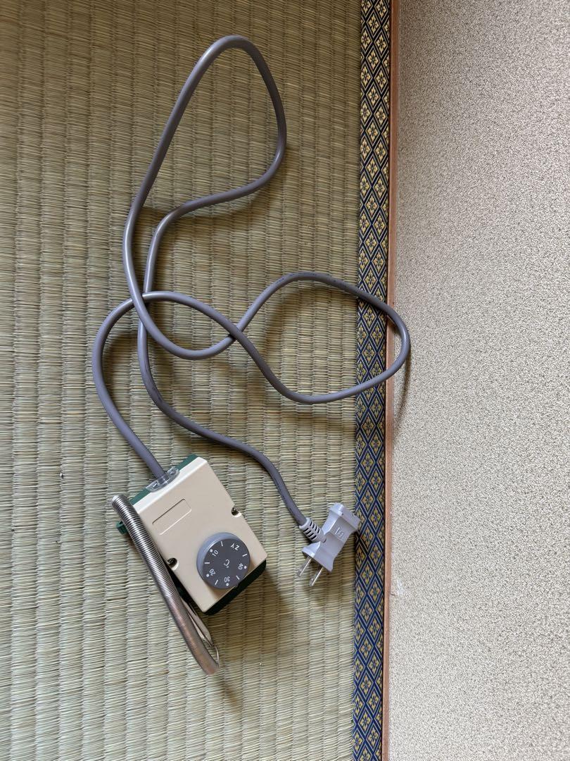 昭和精機　ヒーター　150W サーモスタット付き　植物　温室用　未使用に近い