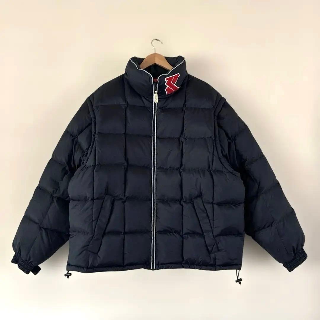 カールカナイ　ダウンジャケット　ベスト リバーシブル　袖脱着可能　肉厚