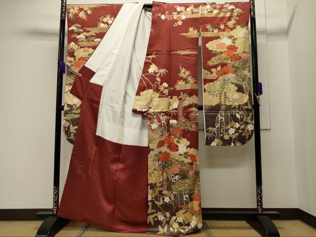 豪華 振袖 駒刺繍 松竹梅 暈し染め 金彩 逸品 正絹 卒業式 見合 豪華 振袖 駒刺繍 松竹梅 暈し染め 金彩 逸品 正絹 卒業式 見合