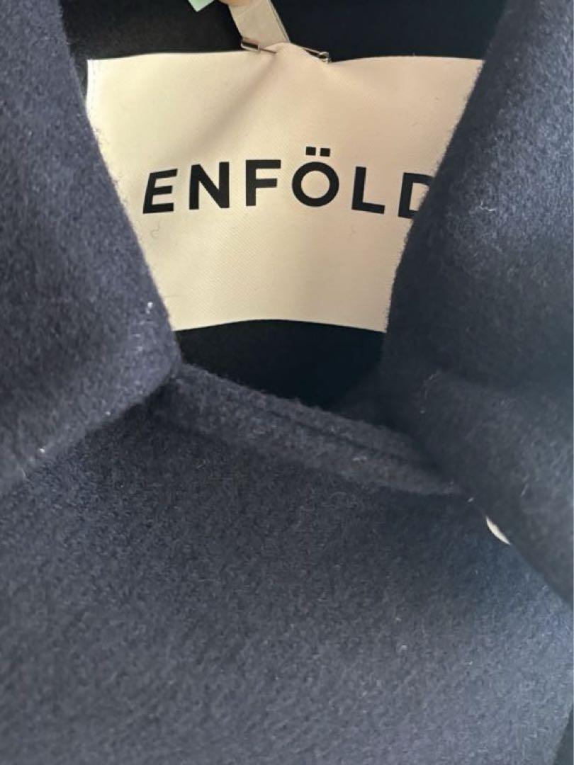 ENFOLD 23AW ラウンドヘムコート　38