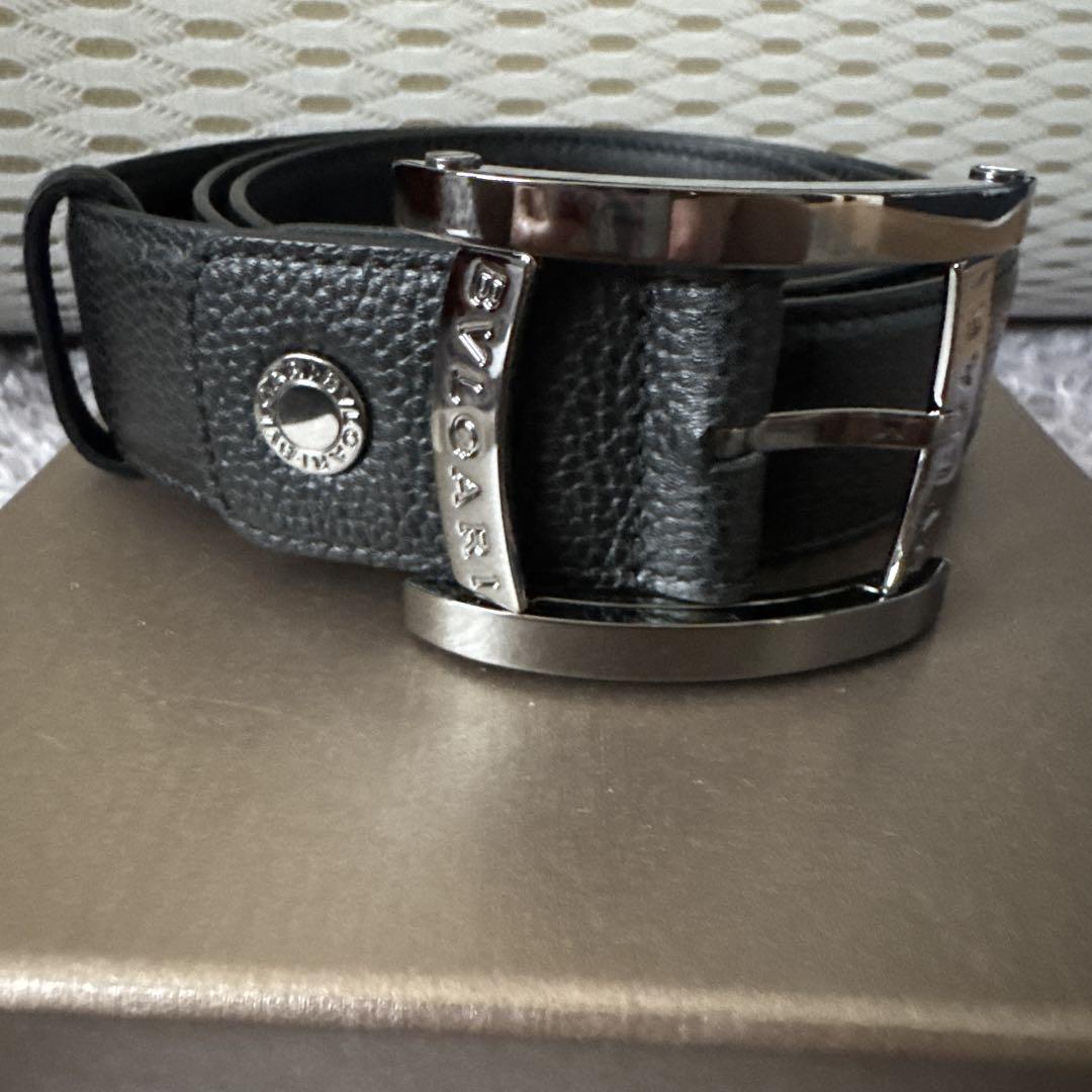 りおめこ【未使用】 メンズ BVLGARI ベルト BLACK