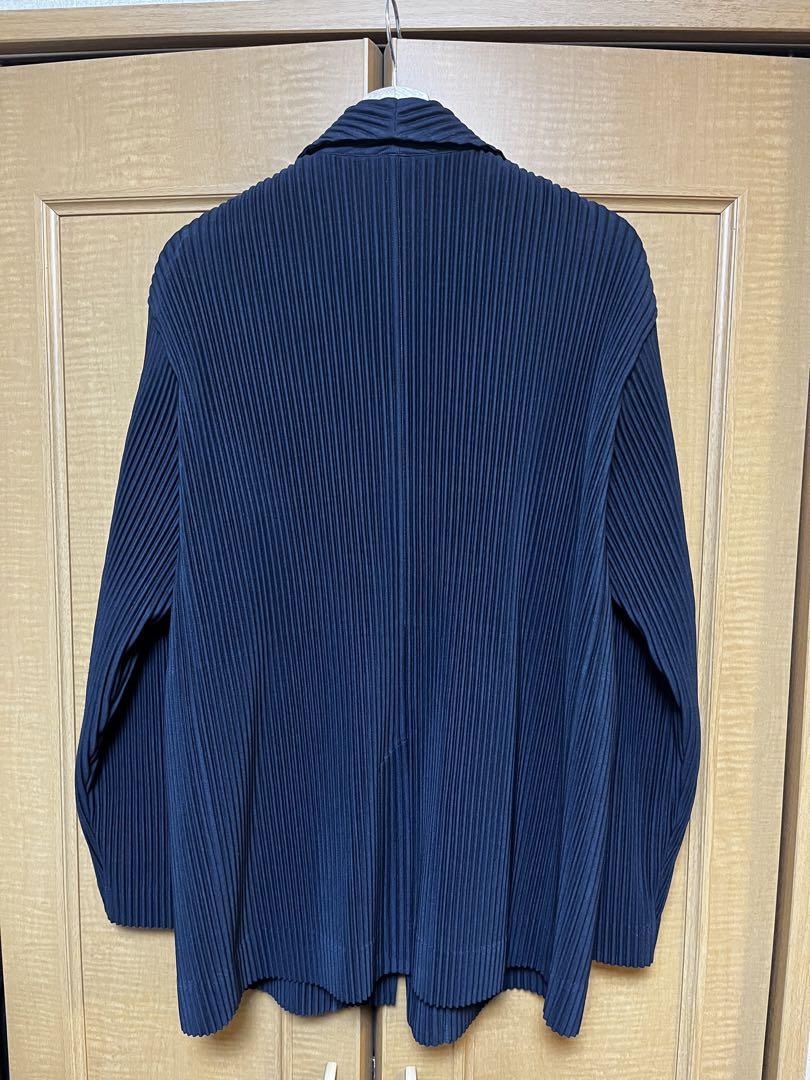 HOMME PLISSE ISSEY MIYAKE ジャケット ネイビー