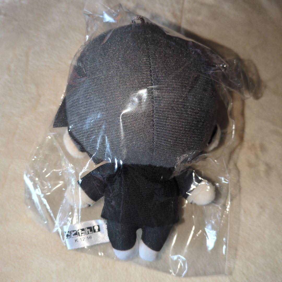 ぬいぐるみキャラクター ストラップ 黒