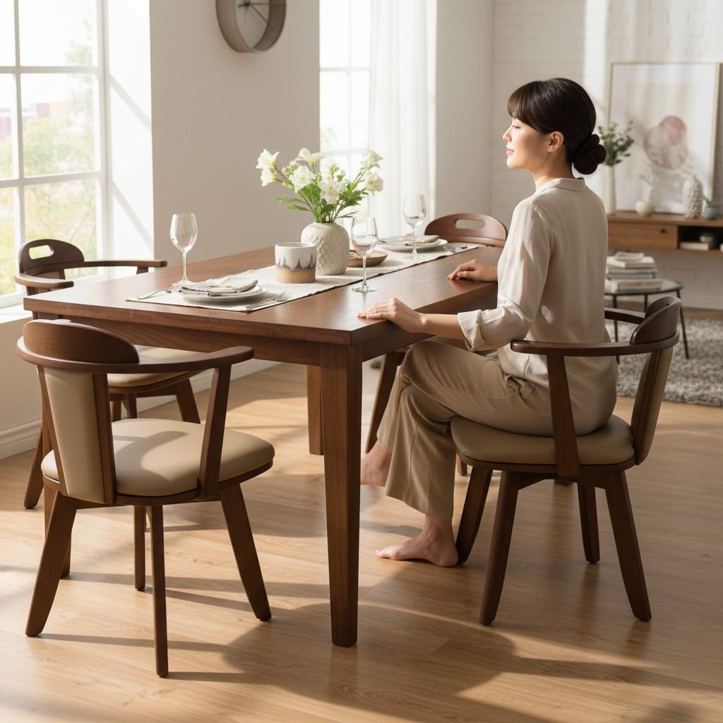 4脚セット 肘あて付き