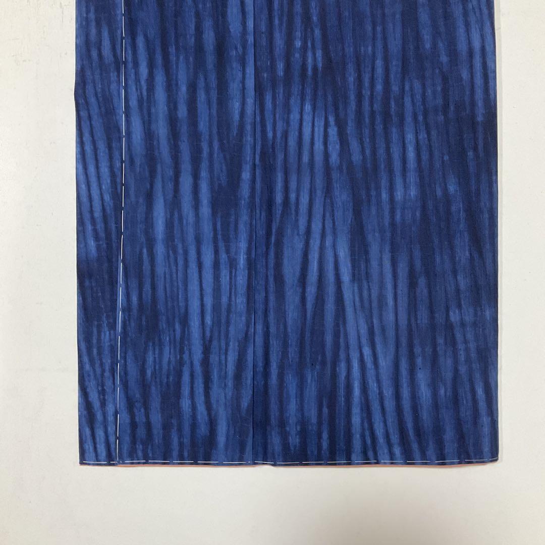 No.2510 未使用シリーズ正絹藍染縦縞越後紬　証紙　超美品 No.2510 未使用シリーズ正絹藍染縦縞越後紬 証紙 超美品 - メルカリ