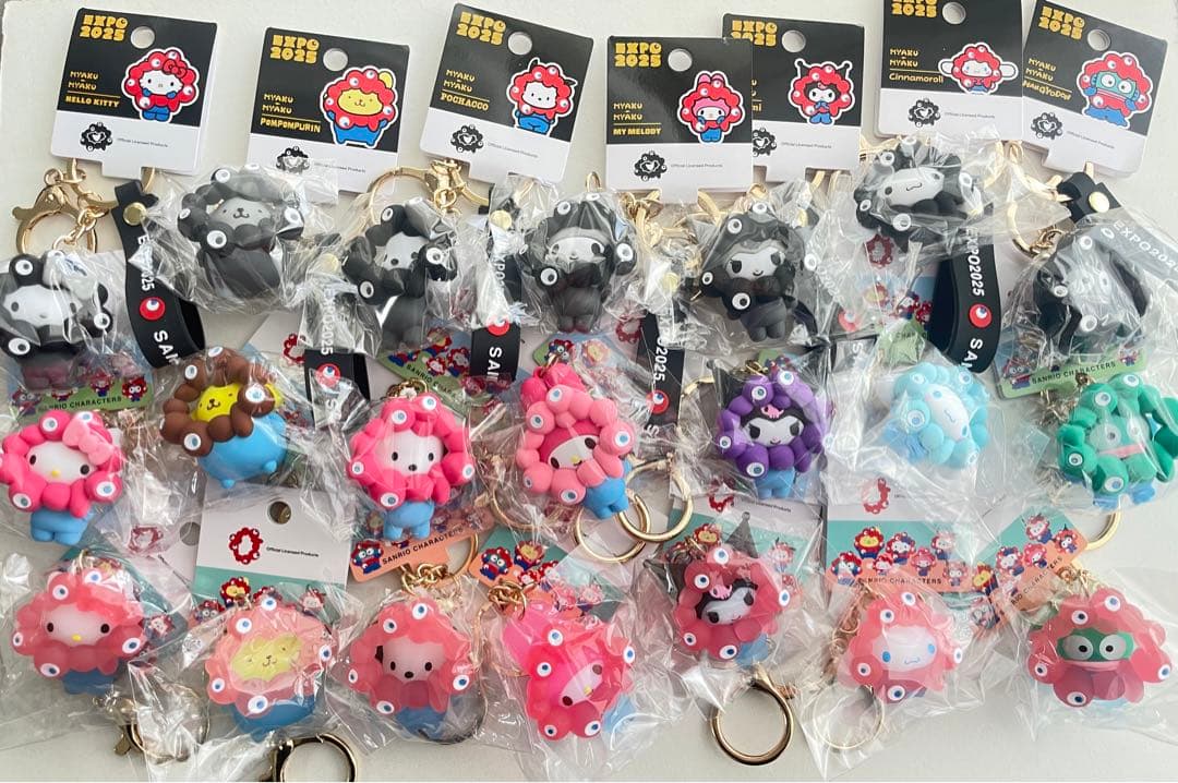 万博 サンリオミャクミャク ブラック パステル クリア 3種コンプリート