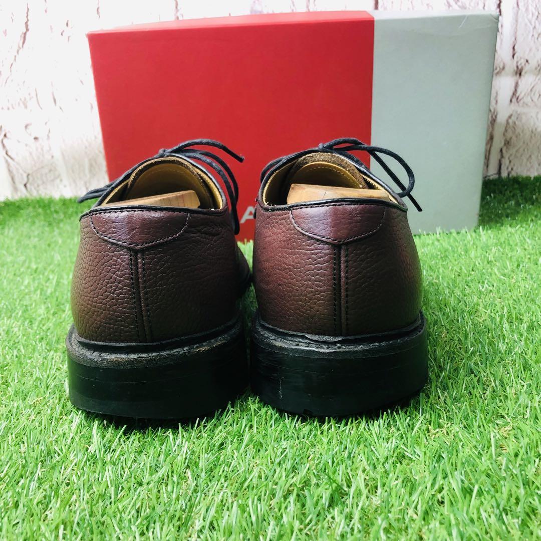 【美品】REGAL リーガル 革靴 プレーントゥ レザー 本革 厚底 24½
