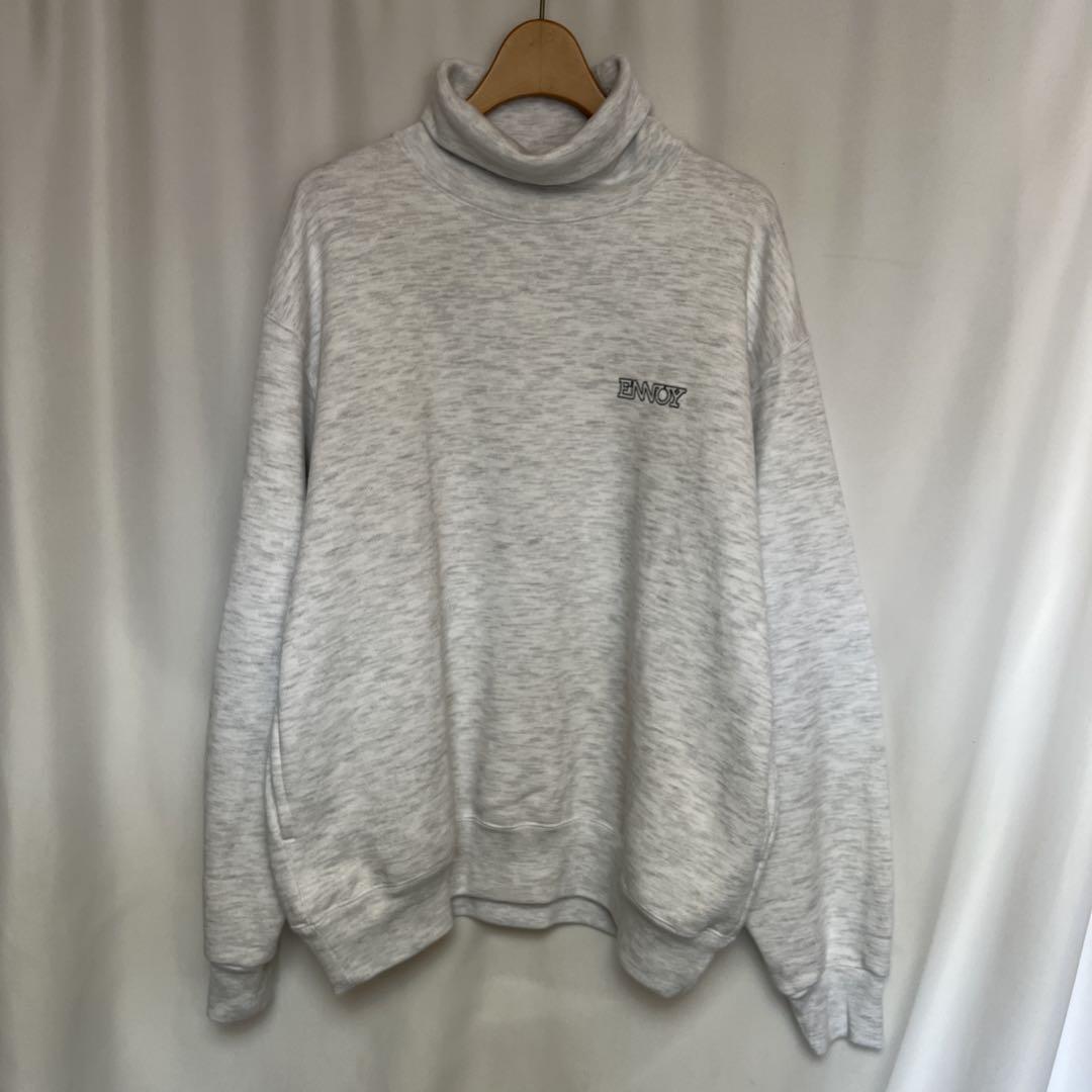 ennoy ELECTRIC LOGO TURTLENECK SWEAT ASH