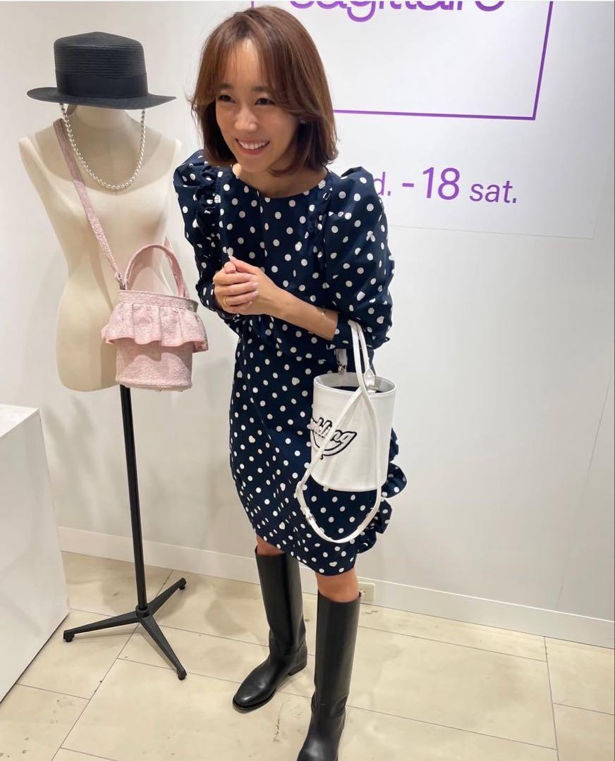 rosy monster ★ heart dot round fin skirt