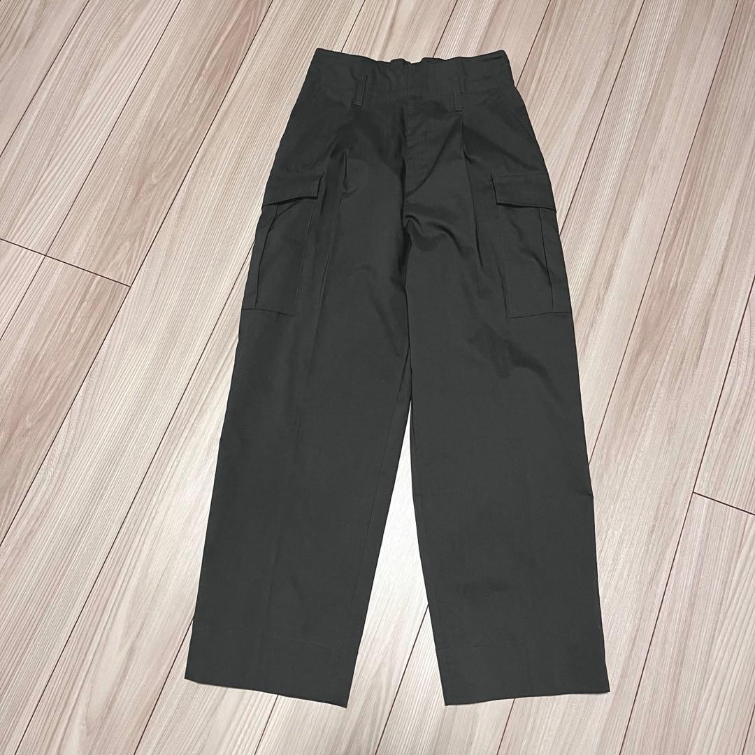 美品☆【SHIPS】ポリエステル 麻 カーゴ パンツ