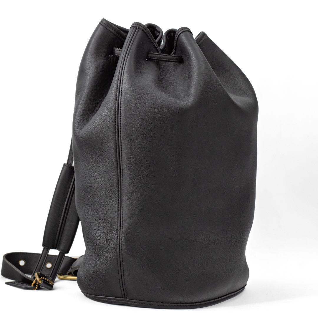 新入荷 Z297【美品】Vintage 黒 スリングバッグ Coach／オールドコーチ バッグ
