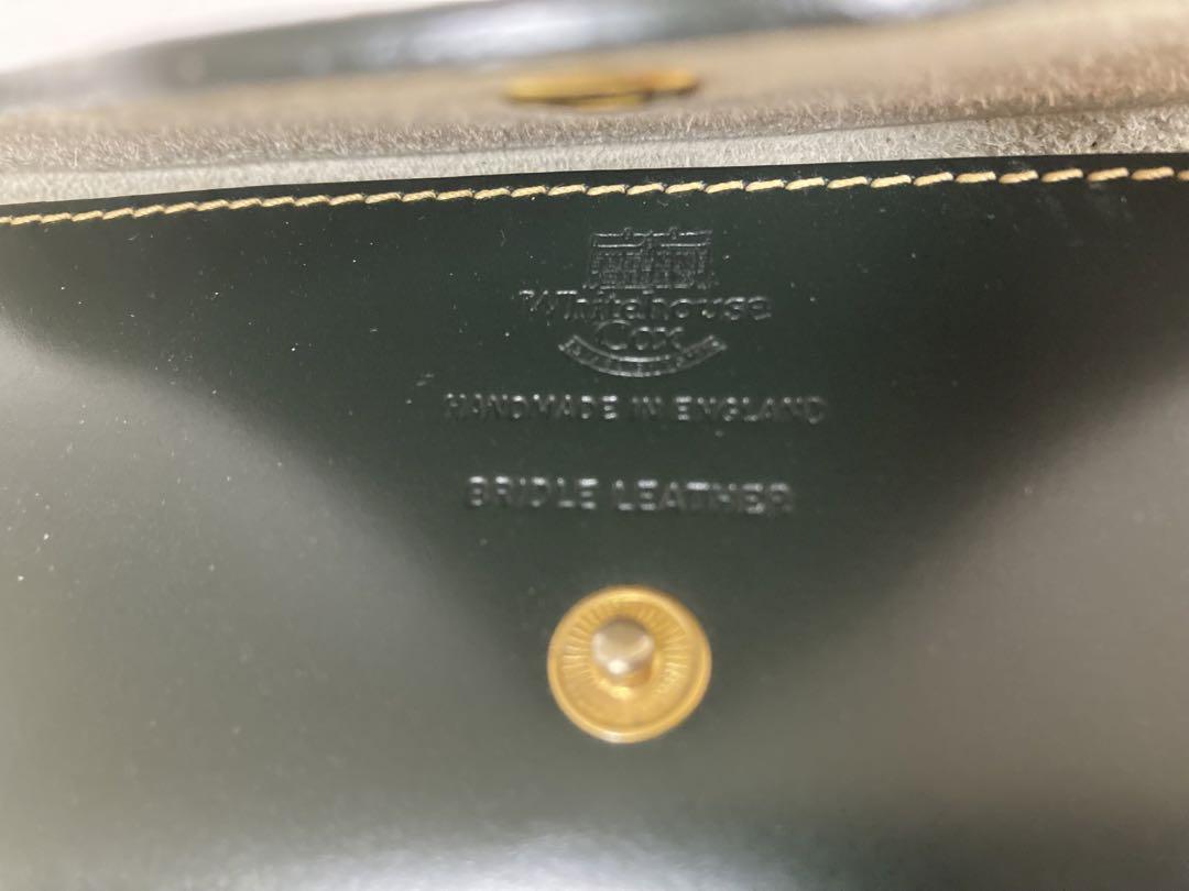 【本革】ホワイトハウスコックスS8559 メガネケース　グリーン