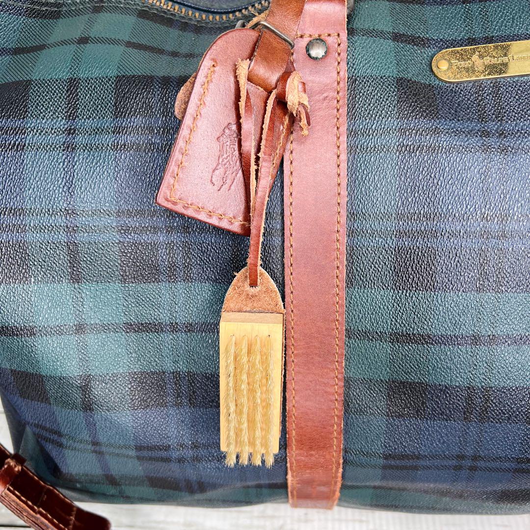 POLO RALPH LAUREN ポロ ラルフローレン レザー ボストンバッグ