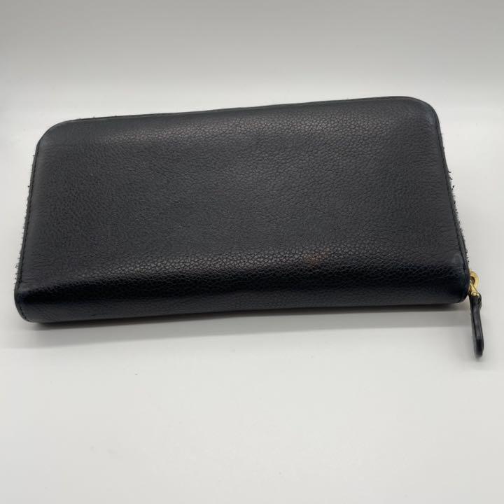 美品 PRADA プラダ 長財布 ラウンドファスナー