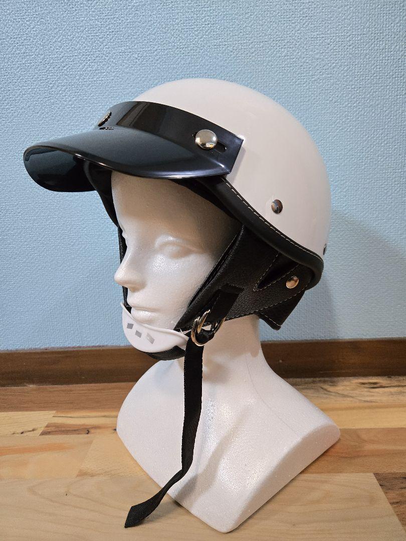 ショーティー ヘルメット L ホワイト ビートル レトロ
