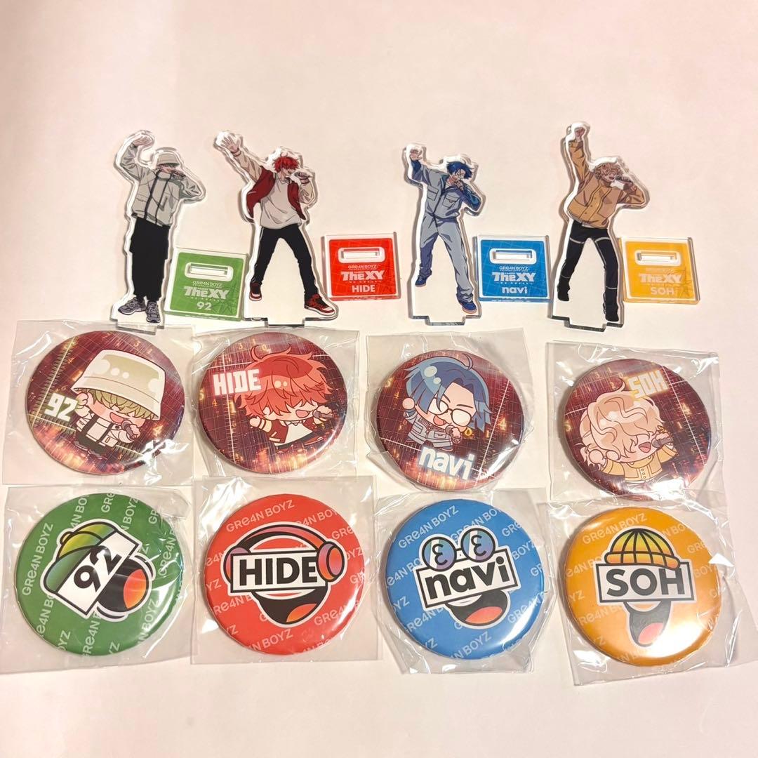 145.GRe4N BOYZ アクスタ 缶バッジセット