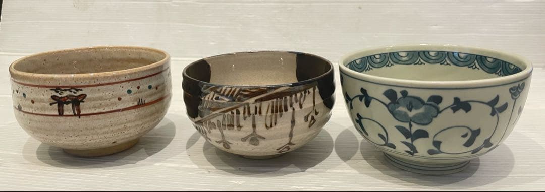 【 抹茶茶碗 おまとめ3点 】茶道具 茶道 骨董品 茶碗 茶碗