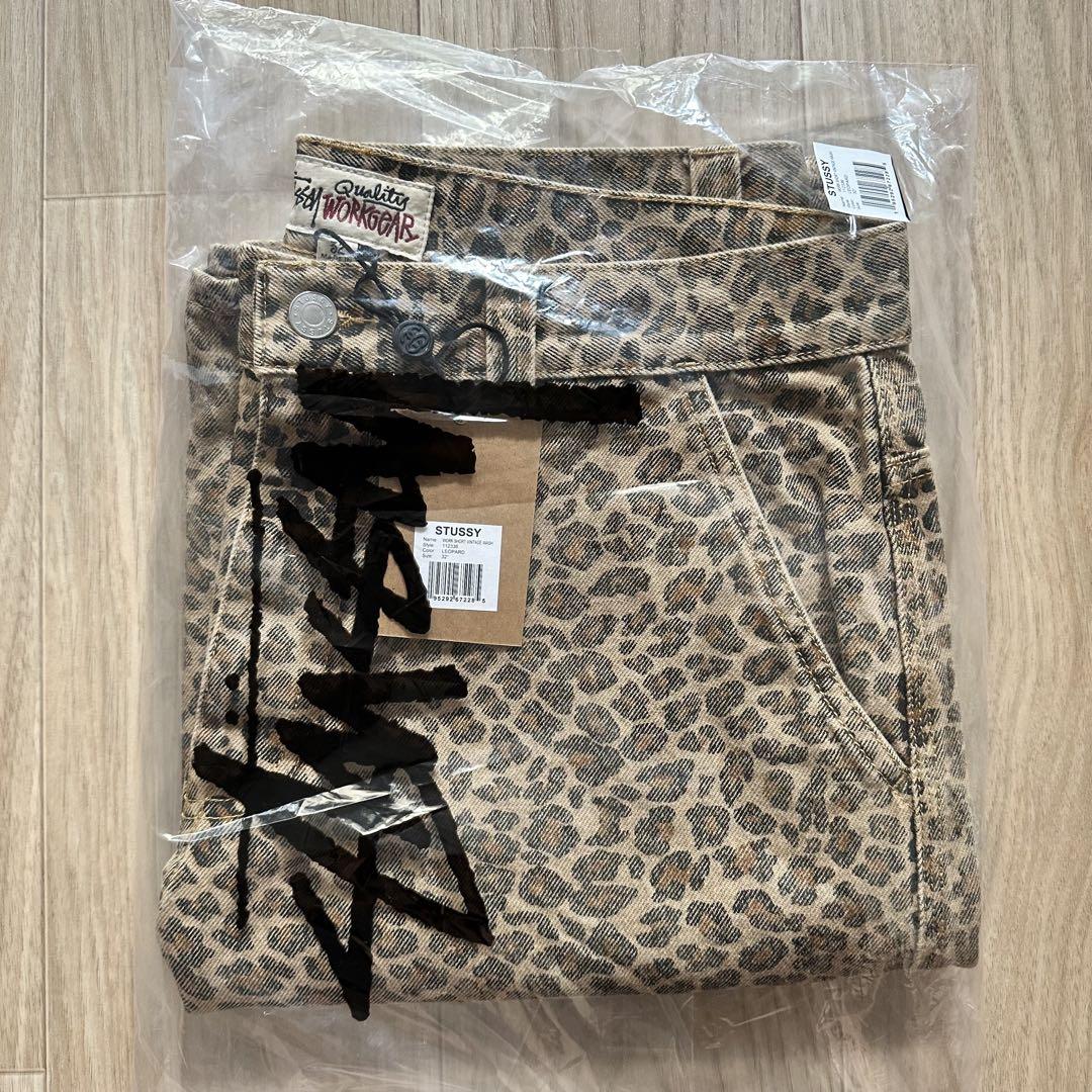 Denim Work Short – Leopard | Shorts | Stüssy