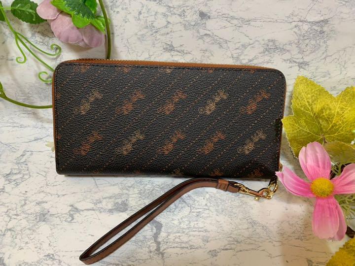 品質保証得価 COACH キャリッジ 馬車 長財布 M9LHt-m30612696362 コーチ ダークブラウン 高評価新品