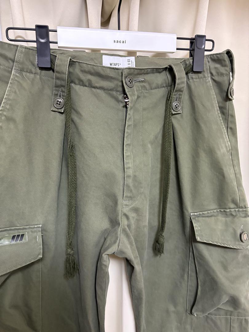 wtaps カーゴパンツ　オリーブ　3