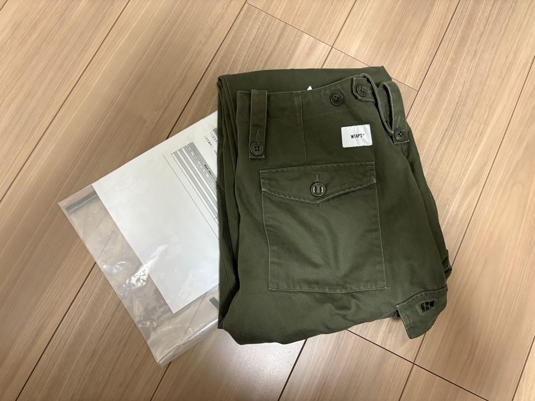 wtaps カーゴパンツ　オリーブ　3