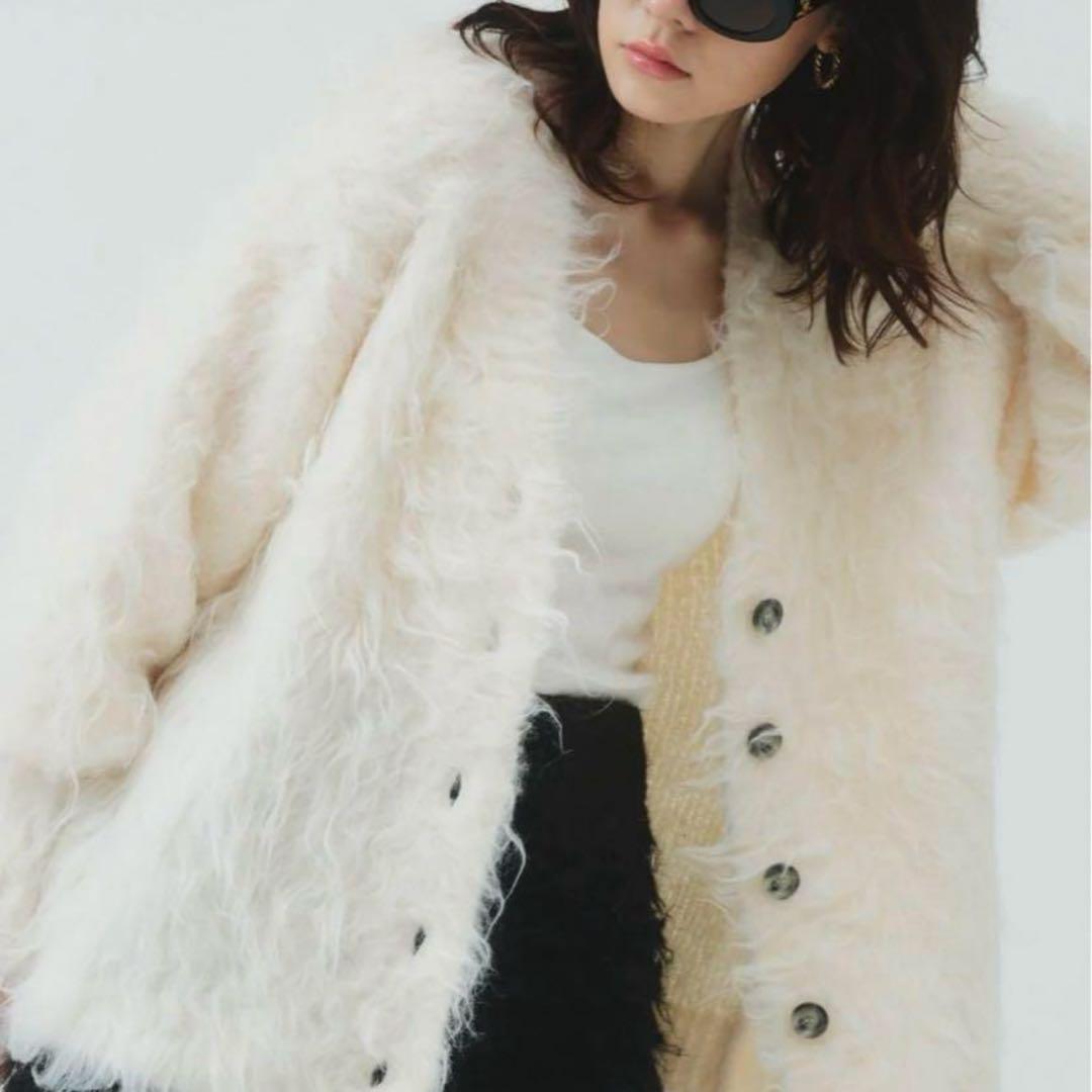 THETOE ザトゥー PIGALLE SHAGGY CARDIGAN 16,000円