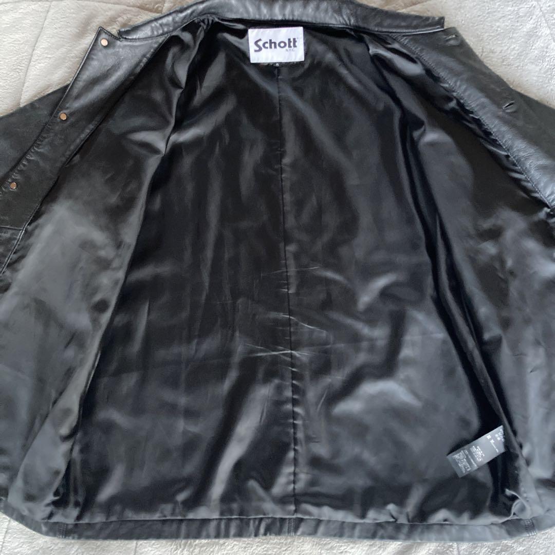極美品　Schott ショット　ラムレザー カバーオール ジャケット　23AW