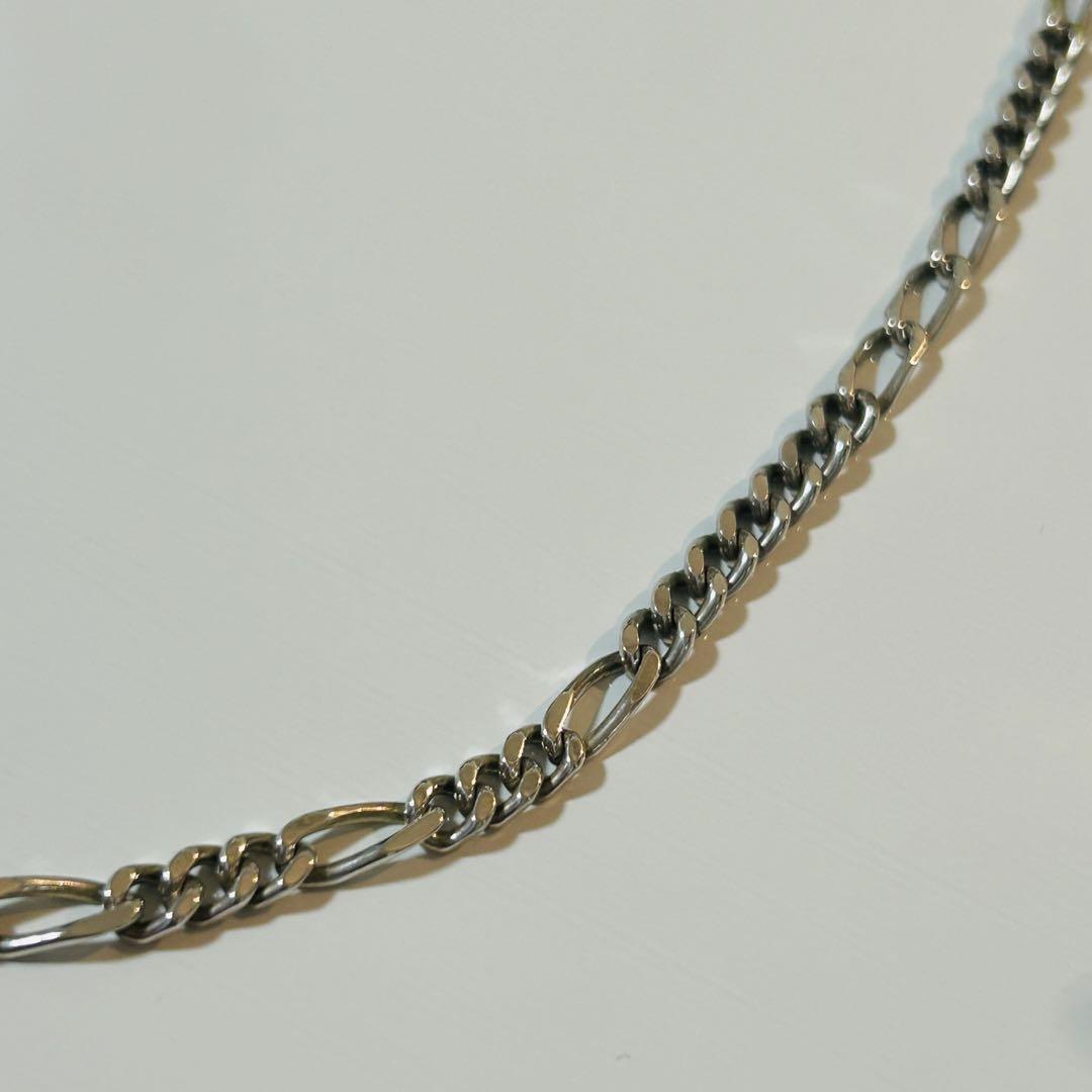 203jewelry シルバーネックレス　フィガロチェーン