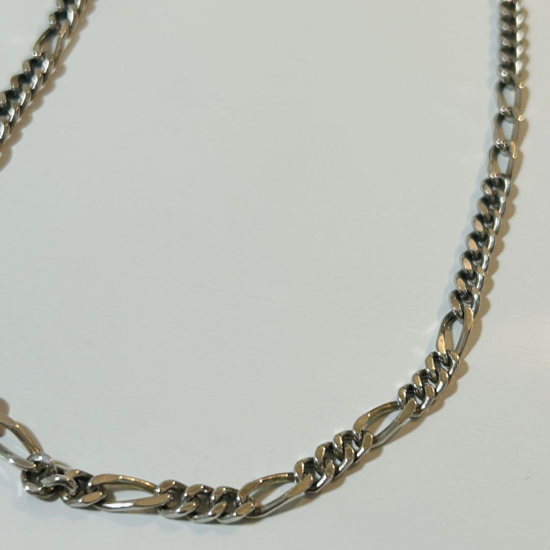 203jewelry シルバーネックレス　フィガロチェーン