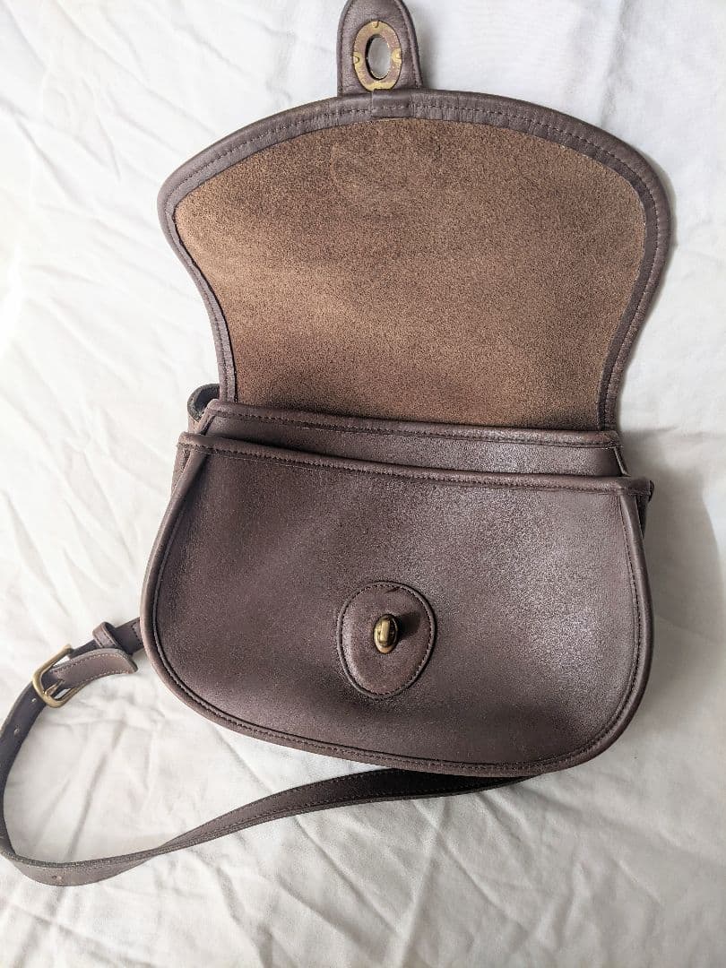 COACHオールドコーチ ミニショルダーバッグ ポシェット レザー 黒 4080 USA製 80年代 ヴィンテージ