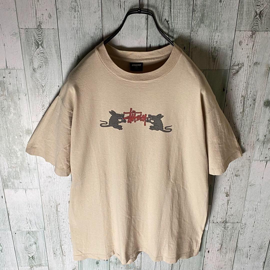 希少】old stussy紺タグ90sビンテージTシャツ 入手困難 USA製