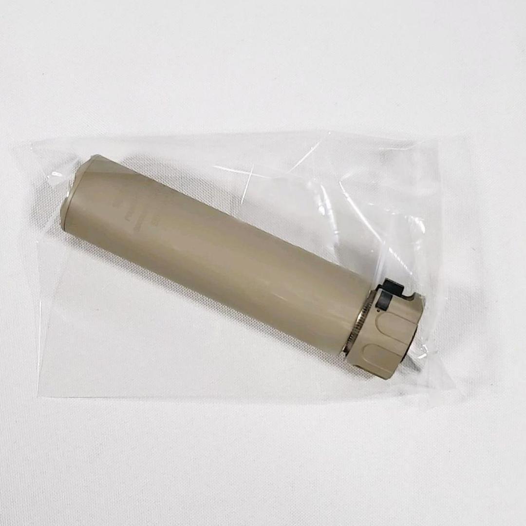 消音材入り！フラッシュハイダー付き5.56RC2タイプ　サプレッサー　タンカラー 消音材入り！フラッシュハイダー付き5.56RC2タイプ サプレッサー