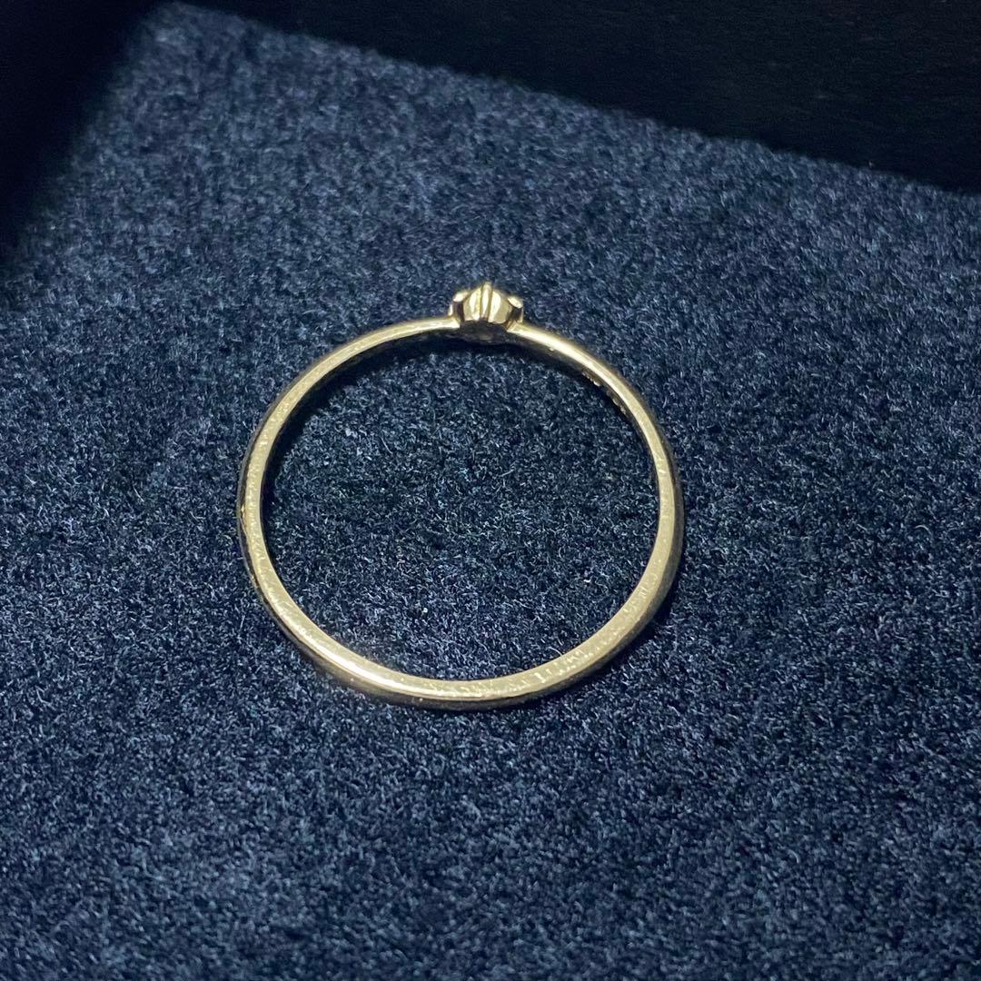 NOIR DE POUPEE ★ K10 ブラウンダイヤモンド 一粒 リング NOIR DE POUPEE ★ K10 ブラウンダイヤモンド 一粒 リング