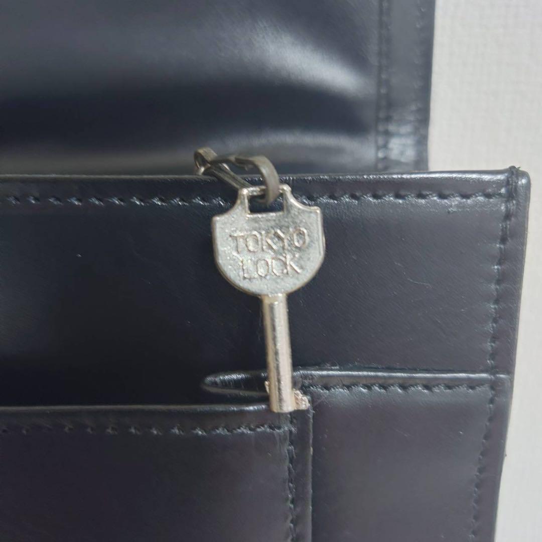 PORTER ビジネスバッグ ブリーフケース ロゴ シルバー金具 レザー 黒