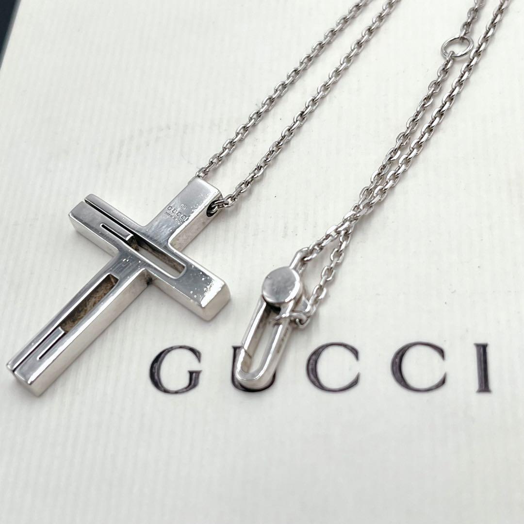 GUCCI アウトカットG ネックレス シルバー925